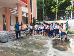 Trường Tiểu Học Hồ Hảo Hớn Trải Nghiệm Tại Ban Chỉ Huy Quân Sự Xã Phú An