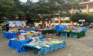 Hội thi xếp sách nghệ thuật và tuyên truyền giới thiệu sách lần thứ 3 Trường tiểu học Hồ Hảo Hớn  năm 2024