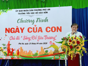 TRƯỜNG TIỂU HỌC HỒ HẢO HỚN TỔ CHỨC MÔ HÌNH “NGÀY CỦA CON” NĂM HỌC 2025 – 2026