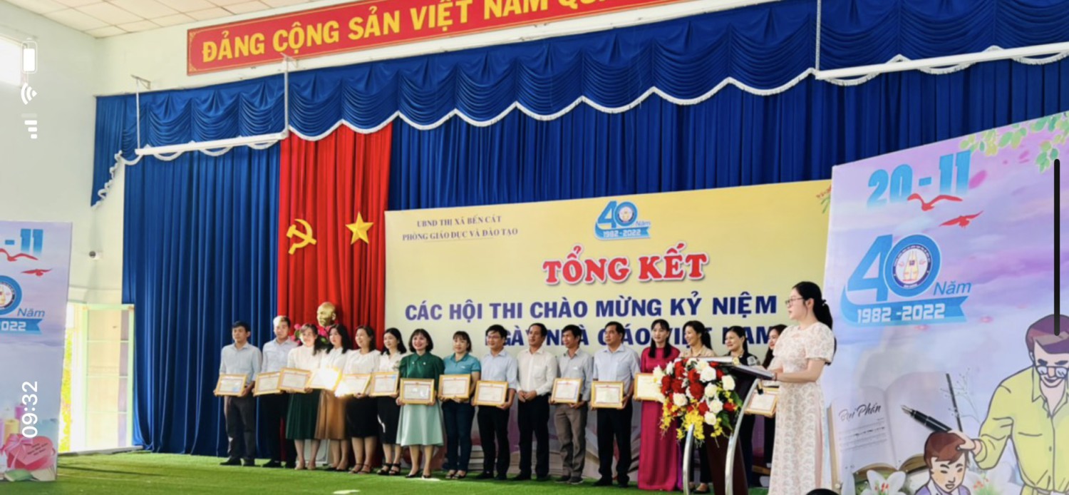 Tổng Kết Các Hội Thi Chào Mừng Kỉ Niệm 40 Năm Ngày "NHÀ GIÁO VIỆT NAM 20/11/1982 - 20/11/2022"